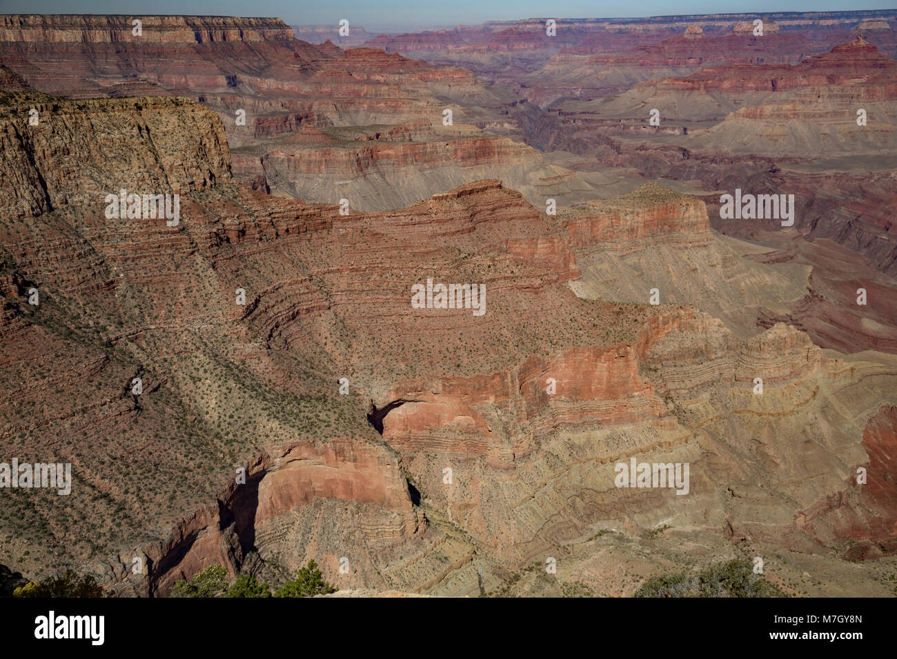 Vue du Grand Canyon de Moran Point, Arizona, USA Banque D'Images