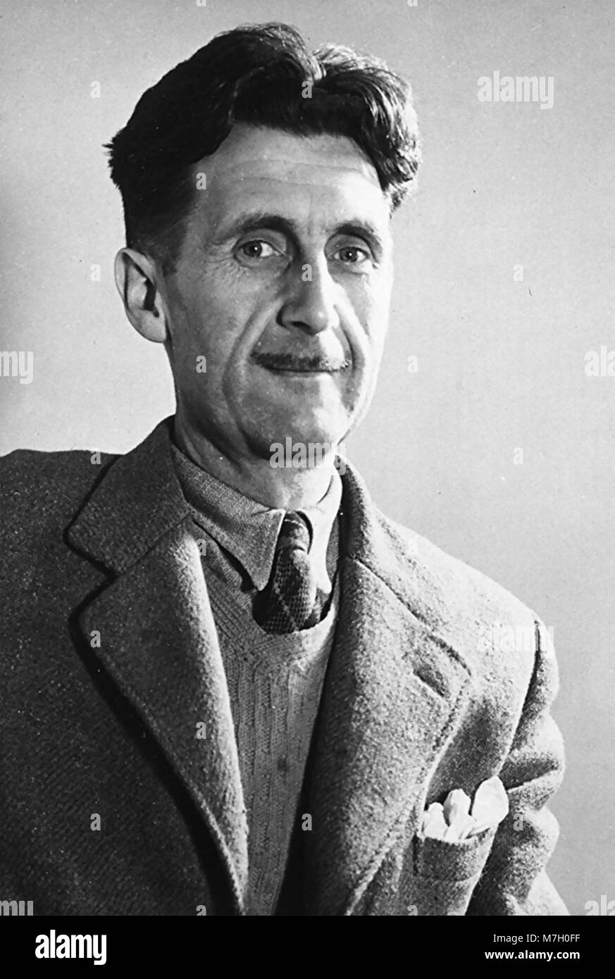 GEORGE ORWELL (1903-1950), romancier anglais sur 1944 Banque D'Images