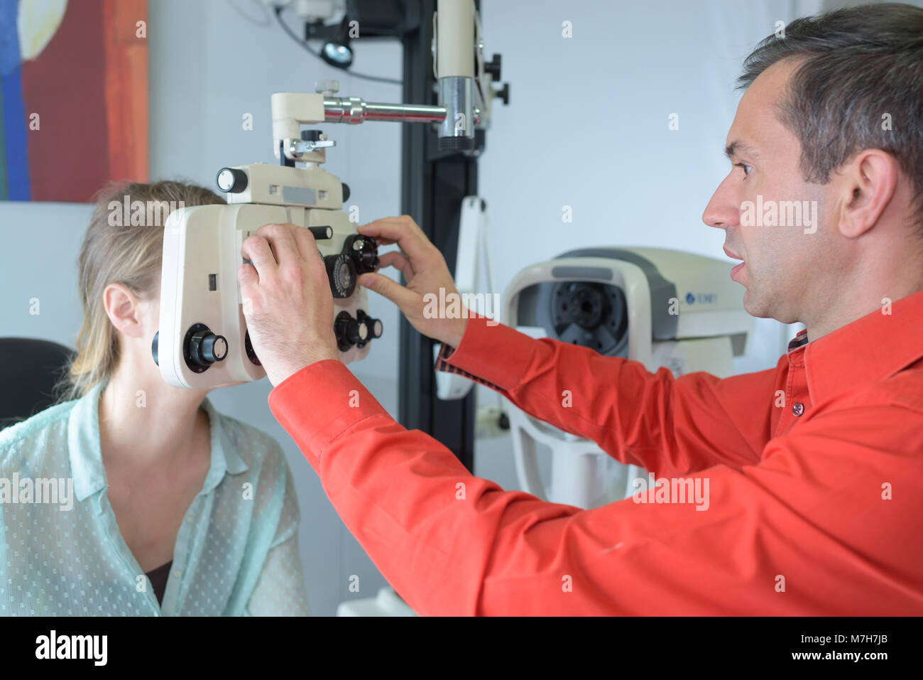 Rendez-vous avec l'ophtalmologiste Banque D'Images