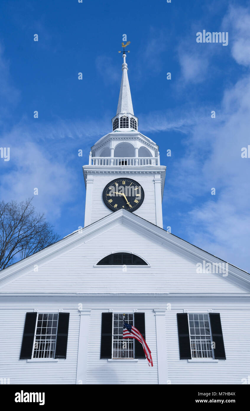 Congregational Church à Amherst, New Hampshire, USA Banque D'Images