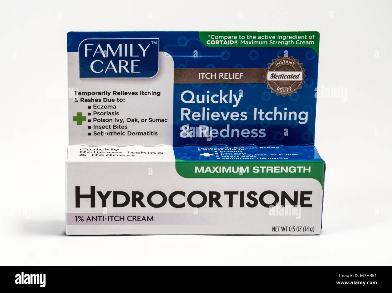 Crème Hydrocortisone - utilisé pour soulager les démangeaisons Banque D'Images