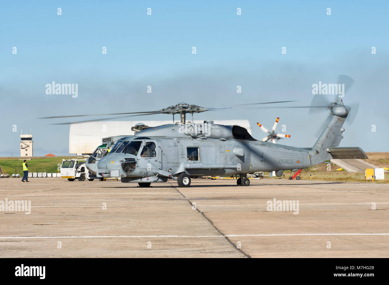 La Marine espagnole SH-60F à Rota Naval Air Station, en Espagne. Banque D'Images