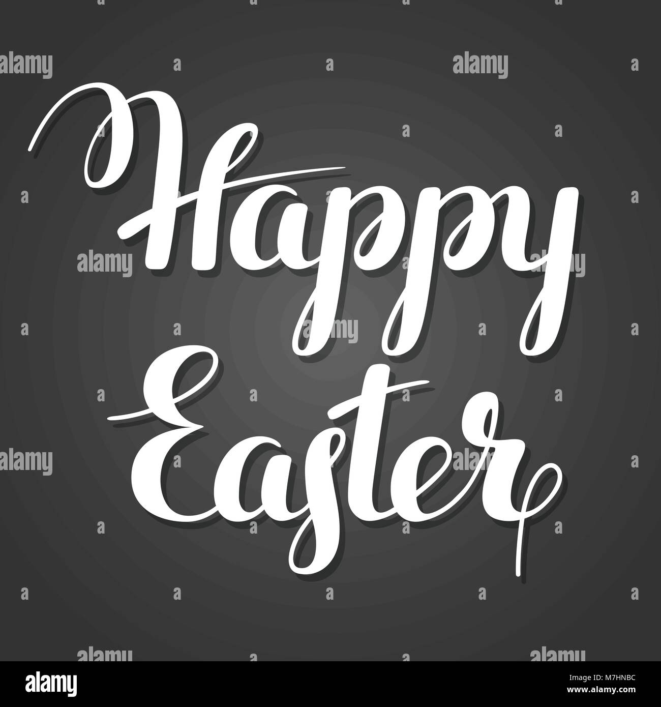 Joyeuses Pâques le lettrage. Concept peut être utilisé pour les vacances d'invitations et affiches Illustration de Vecteur