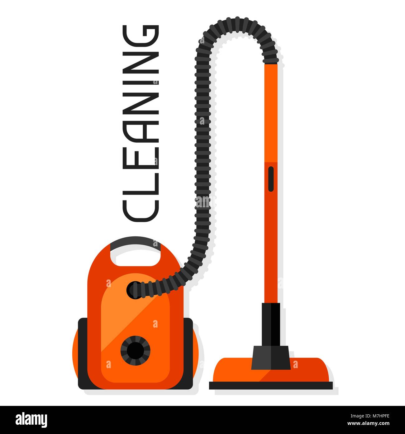 Arrière-plan de nettoyage avec l'aspirateur. Image peut être utilisé sur des brochures publicitaires, bannières, écorcheurs, article, les médias sociaux Illustration de Vecteur