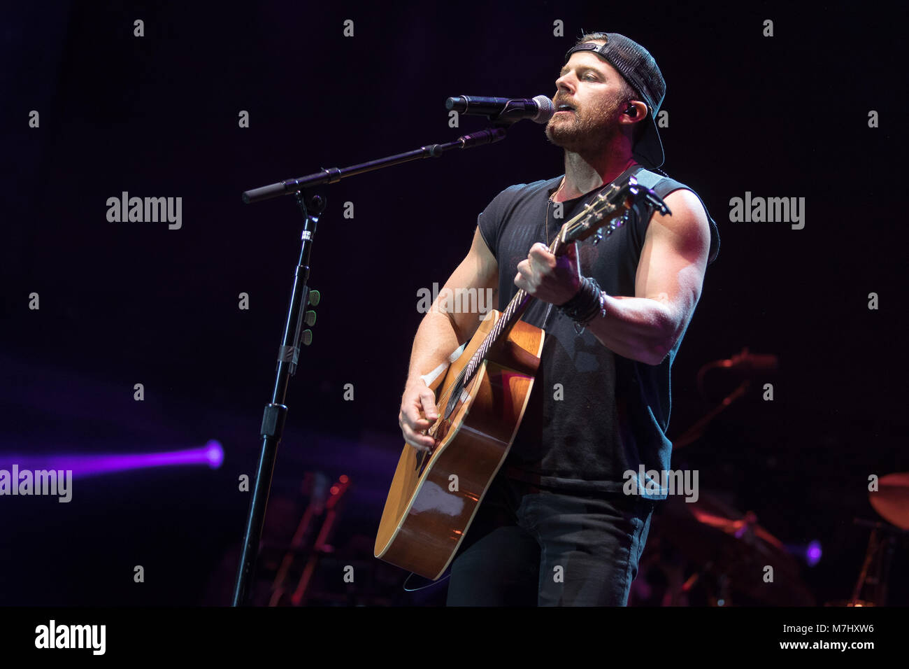 Londres, Angleterre. 10 mars 2018, Kip Moore effectue au cours d'un pays à l'autre à l'O2 Arena le 10 mars 2018, Londres. L'Angleterre.© Jason Richardson / Alamy Live News Banque D'Images