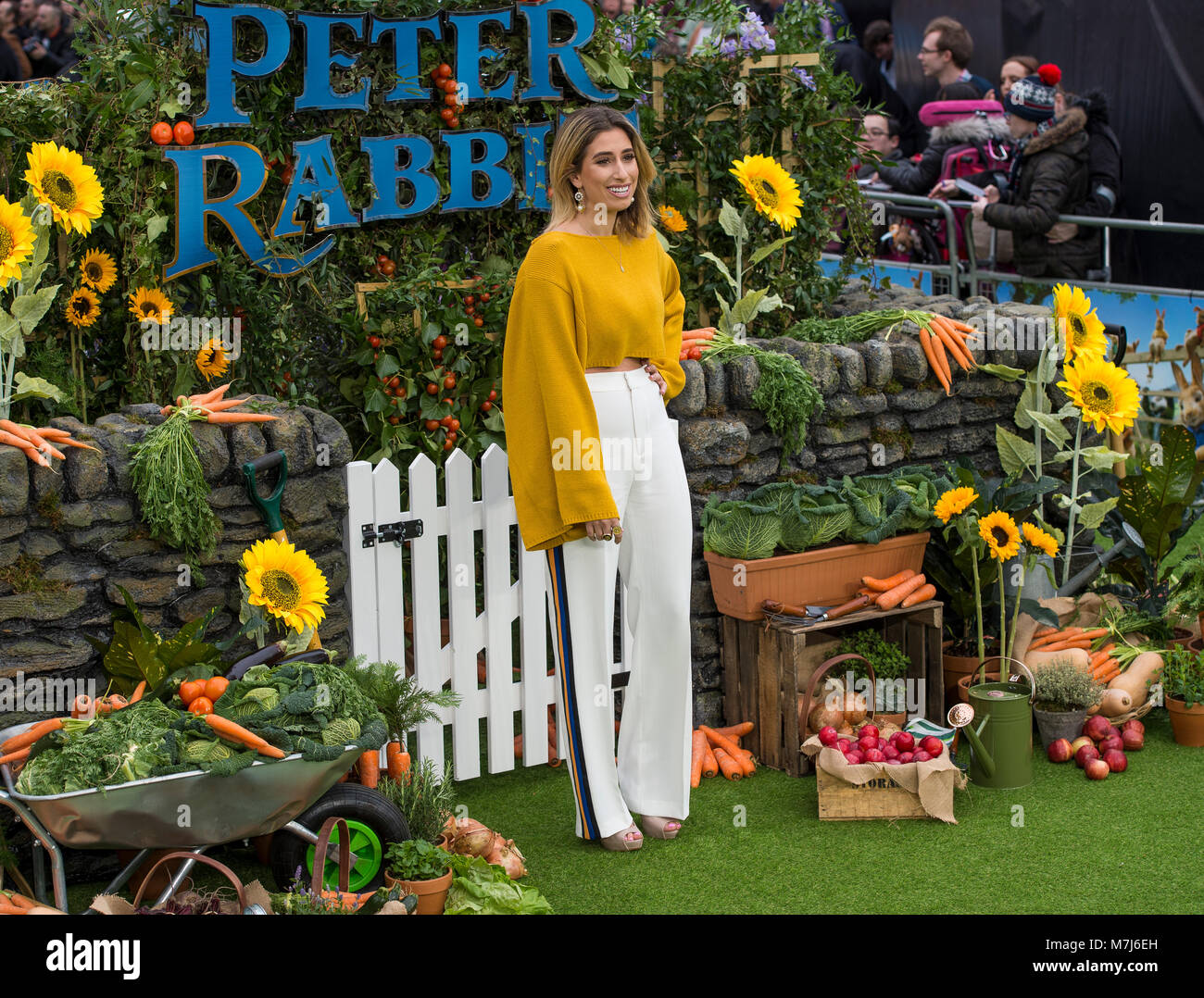 Londres, Royaume-Uni. 11 mars, 2018. Stacey Soloman assiste à la première UK de "Peter Rabbit" à la vue West End le 11 mars 2018 à Londres, en Angleterre. Crédit : Gary Mitchell, GMP Media/Alamy Live News Banque D'Images