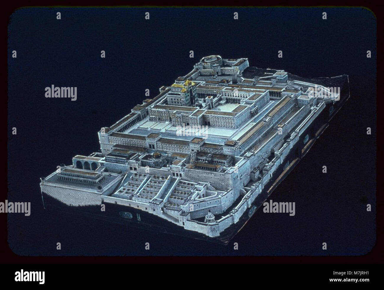 Les modèles et les cartes. Modèle du Temple de Salomon et de ses environs, (par le Dr Schick) LOC.23197 matpc Banque D'Images