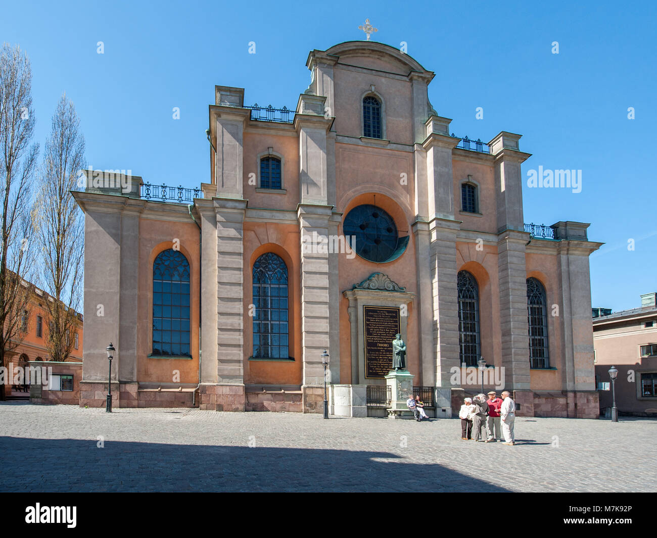 Storkyrkan ou l'église de Saint-Nicolas dans la vieille ville de Stockholm, Suède. Banque D'Images