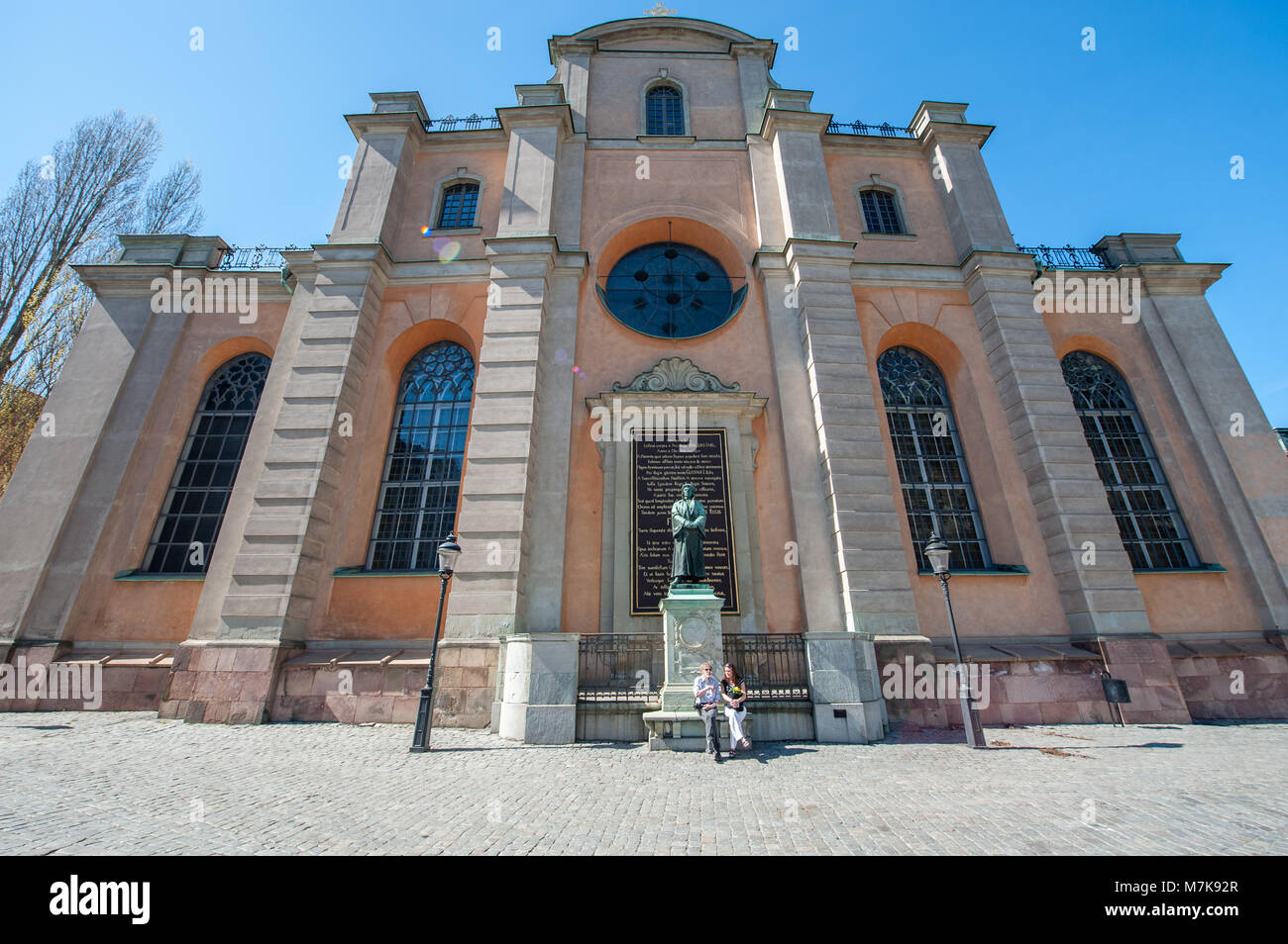 Storkyrkan ou l'église de Saint-Nicolas dans la vieille ville de Stockholm, Suède. Banque D'Images