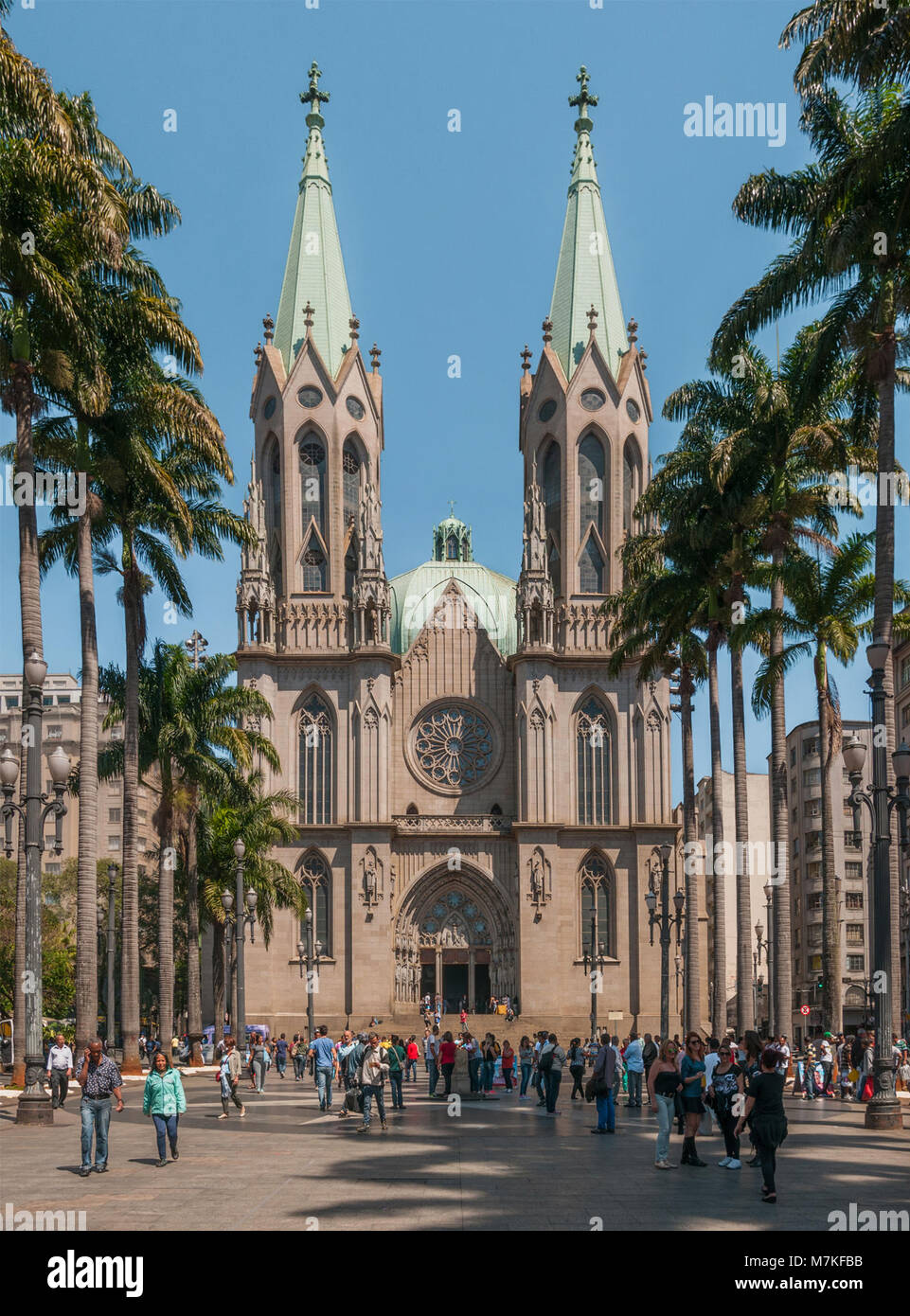 Catedral da Sé em São Paulo Banque D'Images