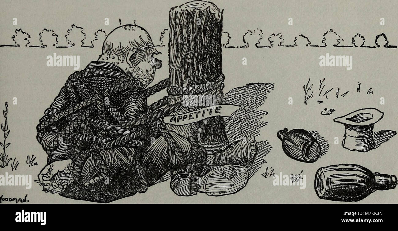 Une édition de 1902 de 'Blasts from the Ram's Horn', avec des illustrations satiriques et des écrits qui critiquent les questions morales et sociales dans l'Amérique du début du XXe siècle. Banque D'Images