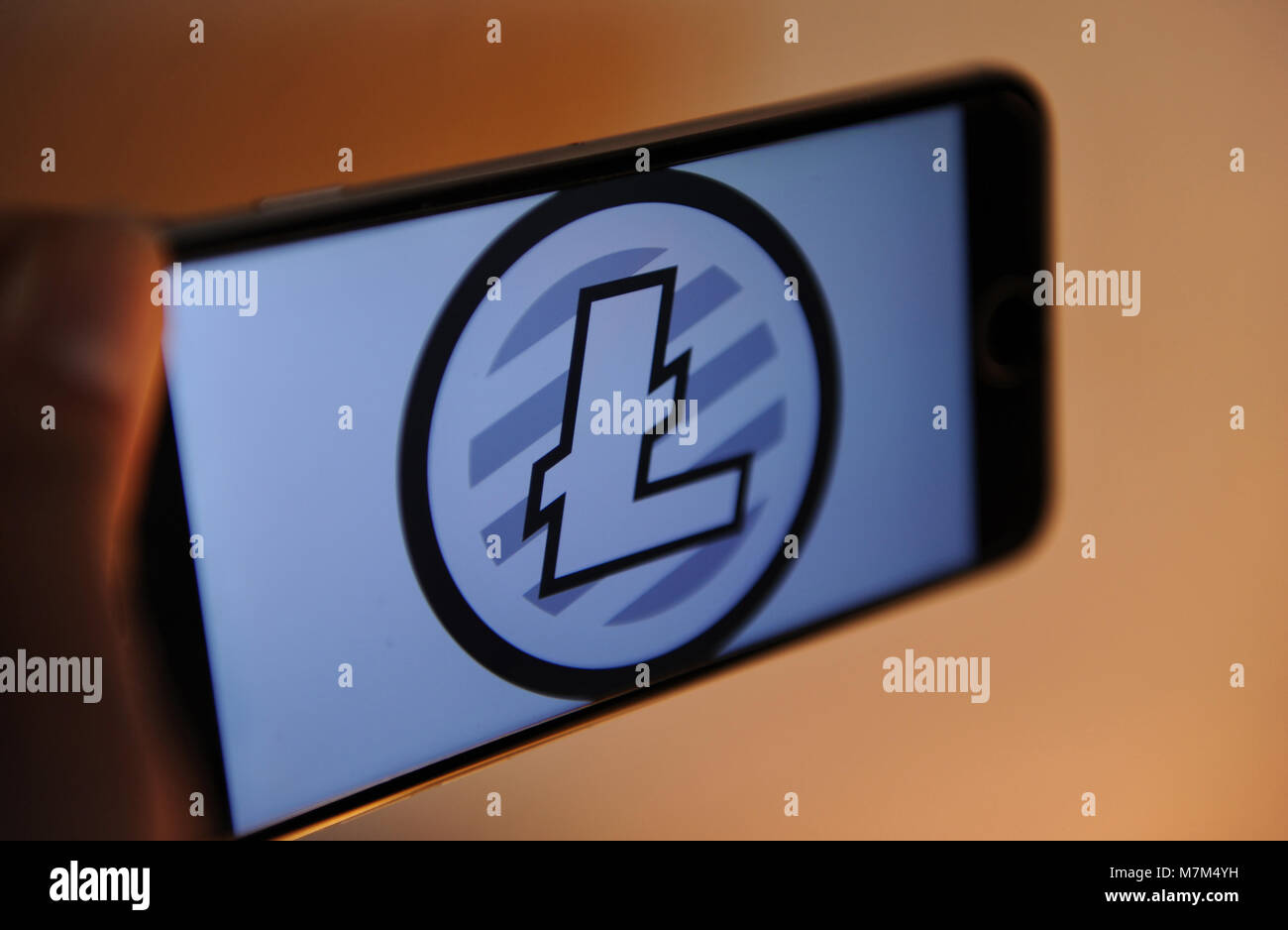 Litecoin cryptocurrency Banque D'Images