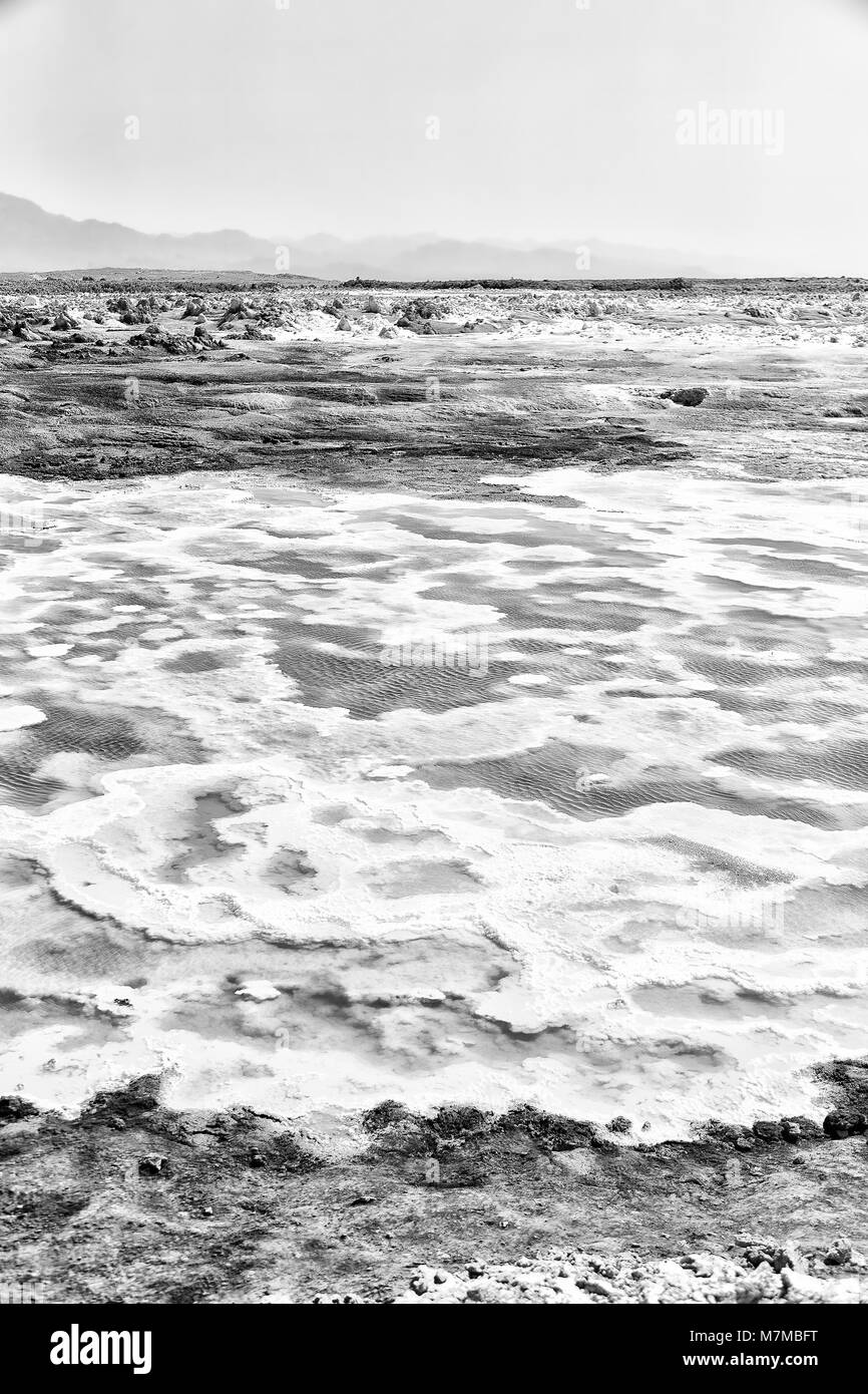 Dans l'Afrique de l'Éthiopie de danakil dépression volcanique de dallol Banque D'Images