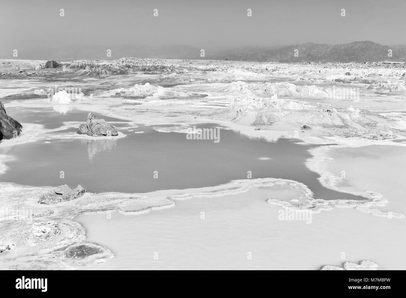 Dans l'Afrique de l'Éthiopie de danakil dépression volcanique de dallol Banque D'Images