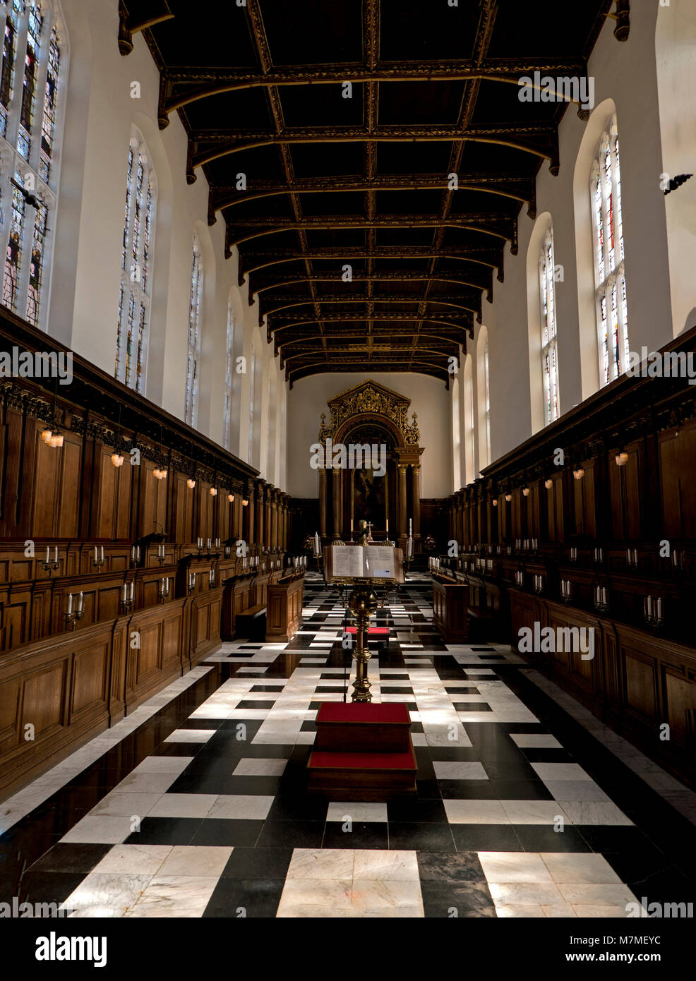 Chapelle de la Trinity College de Cambridge, Angleterre, Banque D'Images