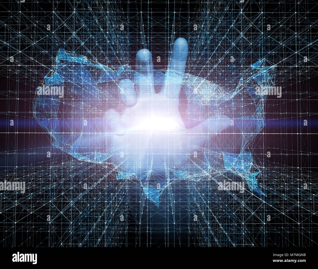 Les droits de l'avenir de la science et de la technologie, le contrôle des finances de la richesse, de la connexion réseau, United States Localisation Banque D'Images