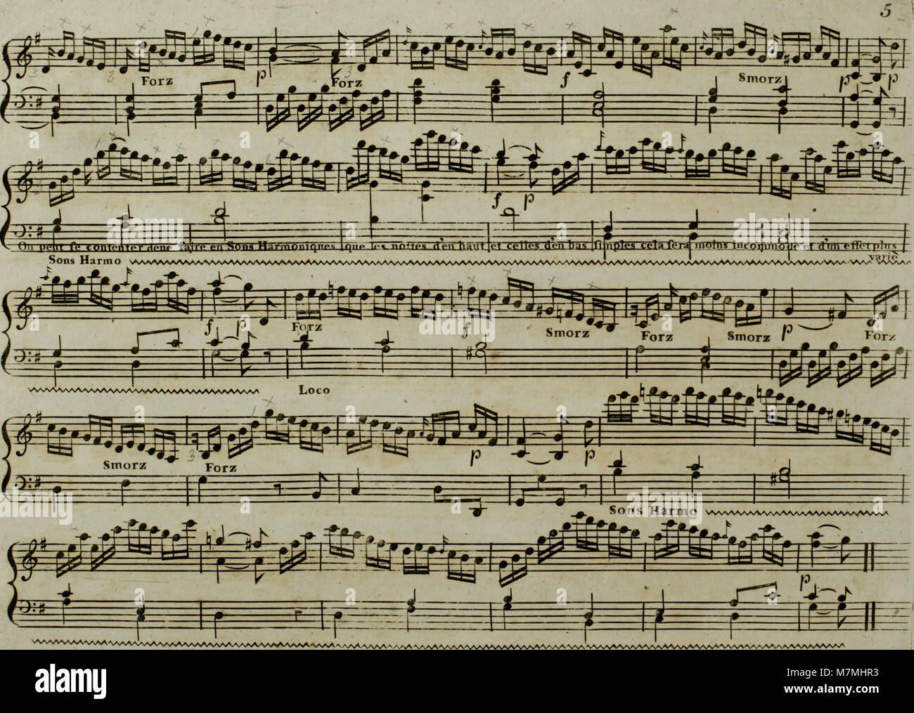 L’Andante du célébré de Joseph Haydn de 1795 est arrangé pour harpe avec accompagnement optionnel du violon, mettant en valeur la composition classique de la fin du XVIIIe siècle et l’adaptation instrumentale. Banque D'Images