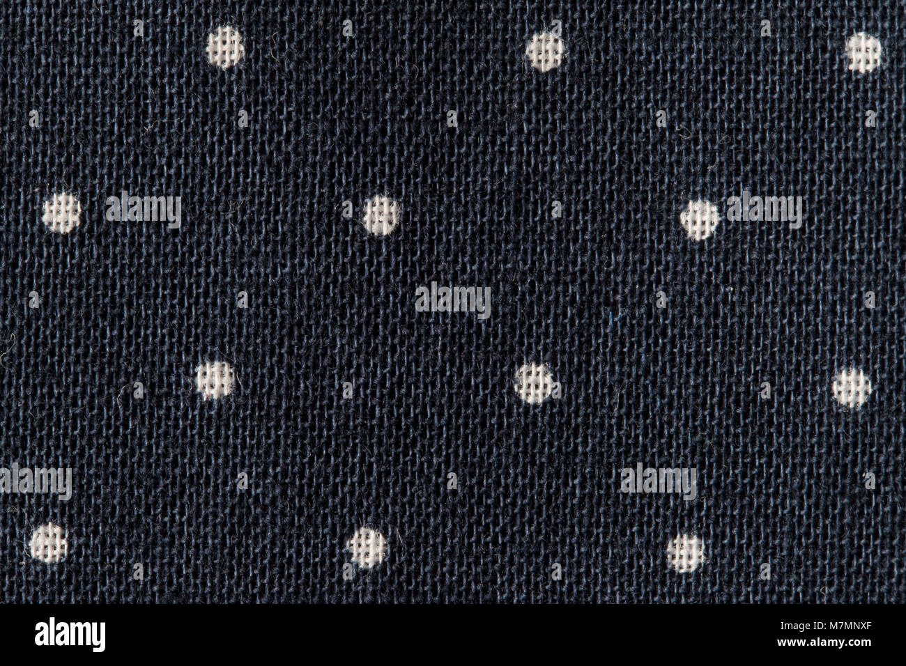 Marine et blanc point bleu fond textile Banque D'Images