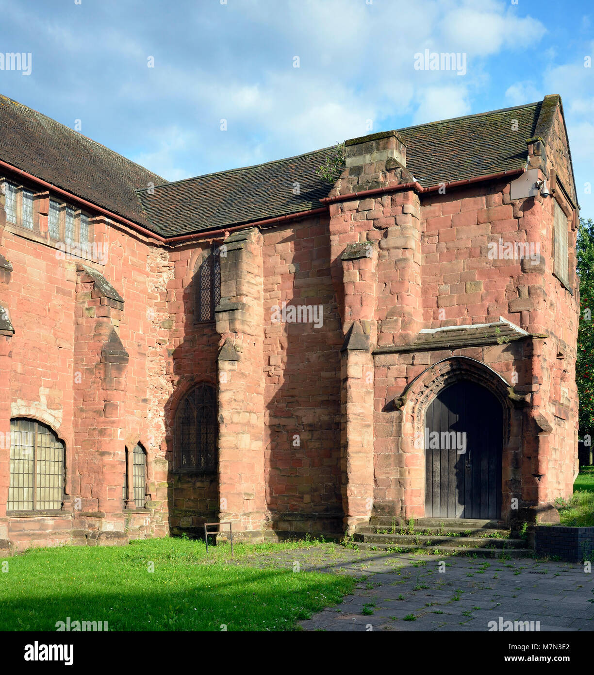 Couvent des Carmélites de Whitefriars, bâtiment construit en grès rouge Coventry 1342 Banque D'Images