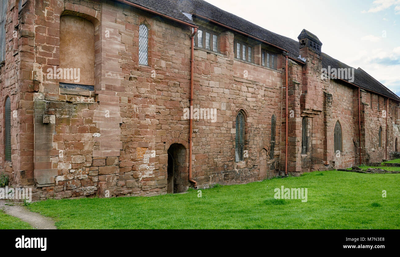 Couvent des Carmélites de Whitefriars, bâtiment construit en grès rouge Coventry 1342 Banque D'Images