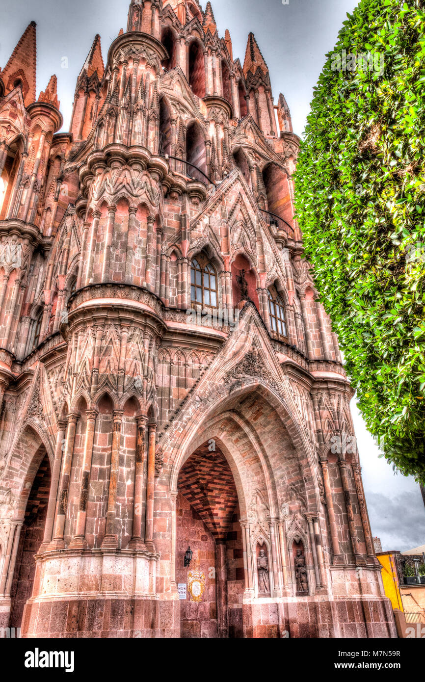 Église de San Miguel de Allende Banque D'Images