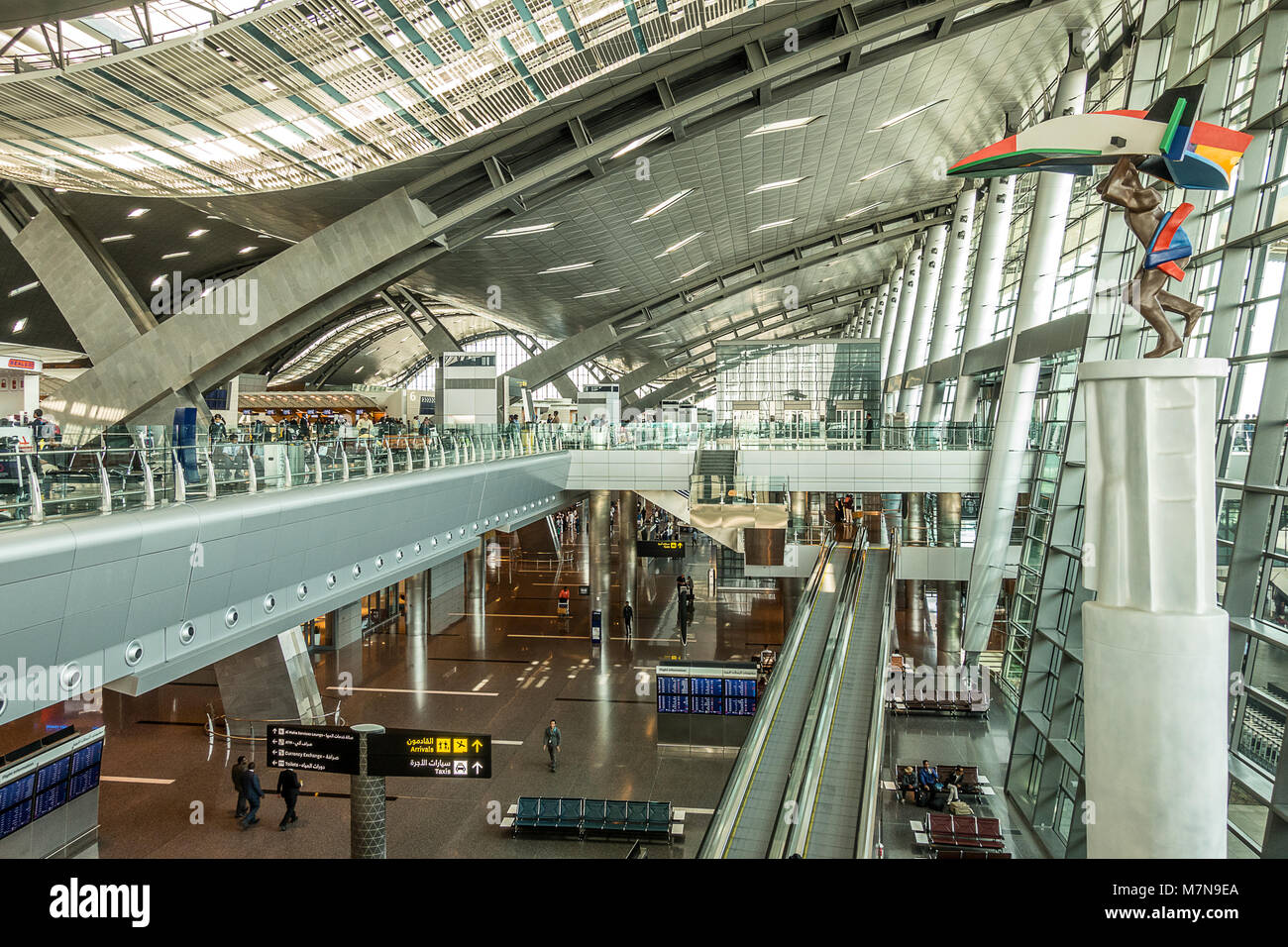 L'Aéroport International Hamad à Doha Qatar Banque D'Images