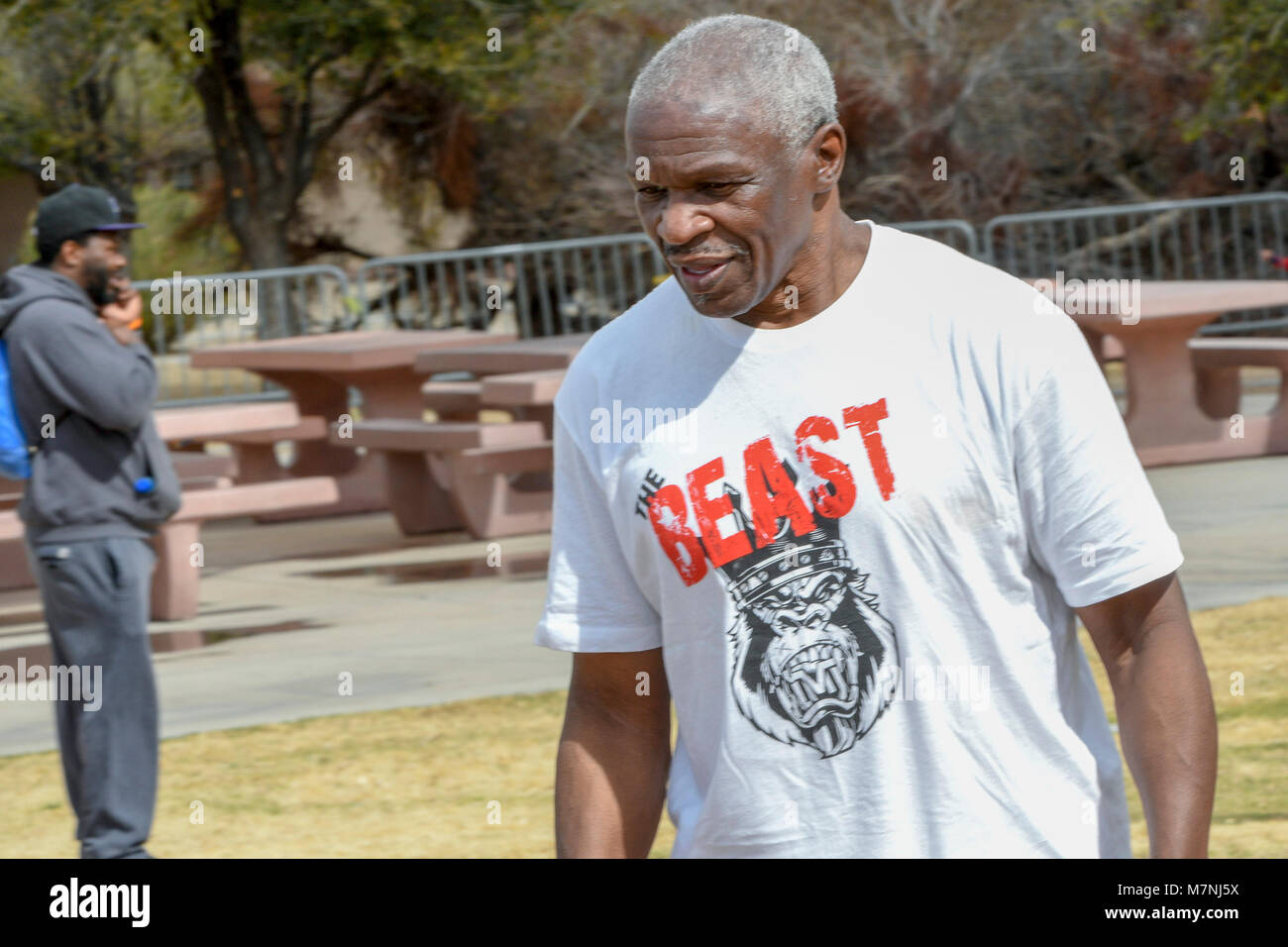 Las Vegas, NV, USA. Mar 11, 2018. Floyd Mayweather Sr. Floyd Mayweather Jr. Foundation présente la 4e Conférence annuelle de lutte 4 Fitness à Las Vegas, Nevada le 11 mars 2018. Credit : Damairs Carter/media/Alamy Punch Live News Banque D'Images