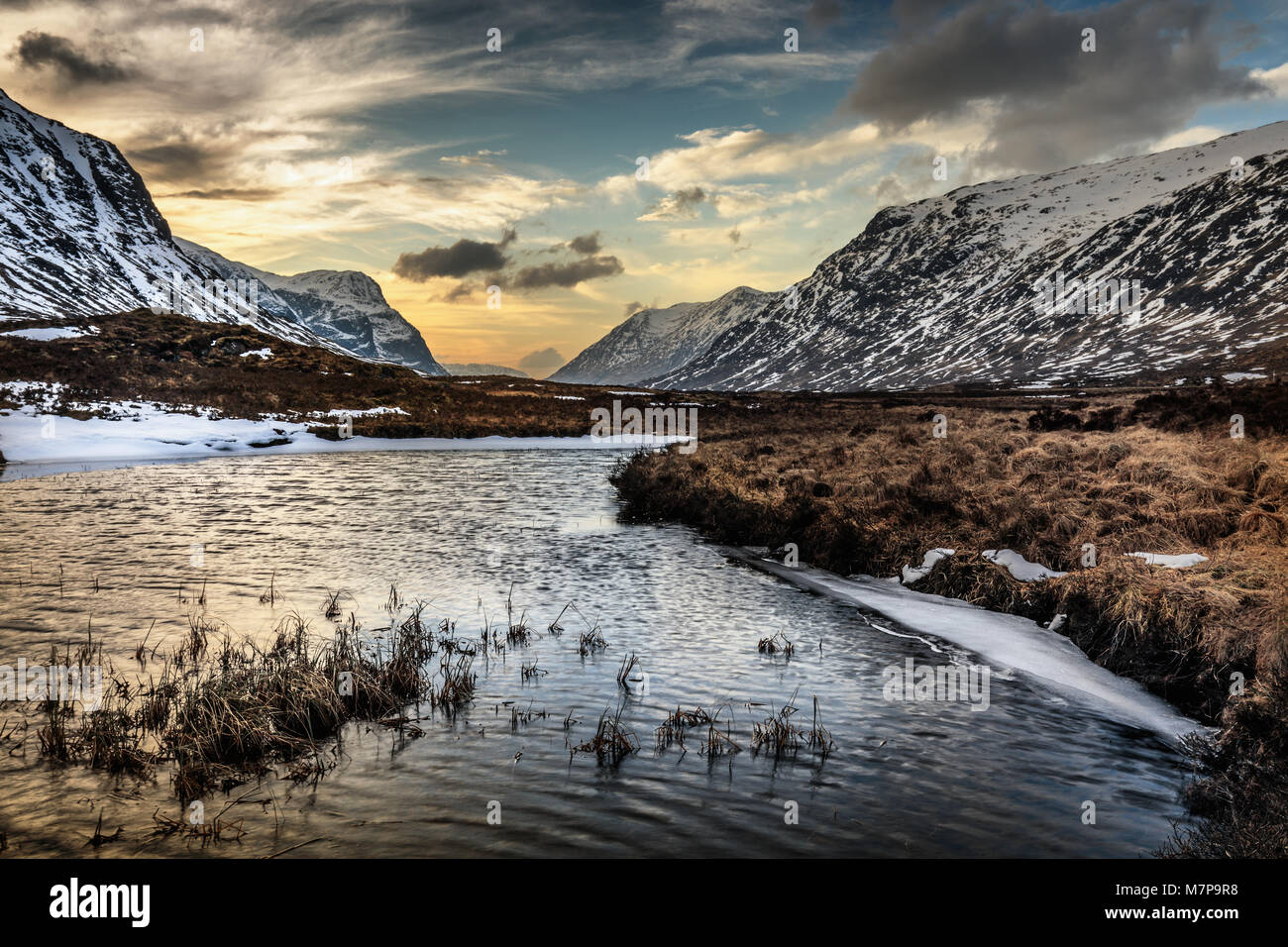 Lochan na Fola, Glen Coe, Ecosse Banque D'Images