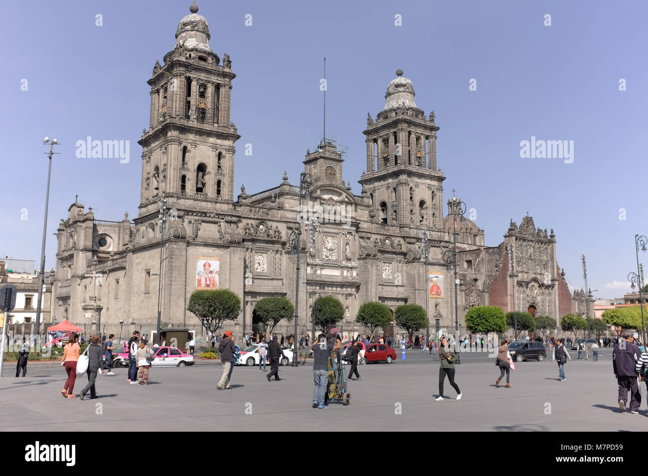 La Cathédrale métropolitaine de Mexico Banque D'Images