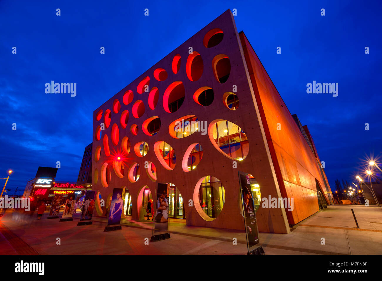 Nouveau Théâtre de Pilsen (Plzen) Bâtiment Banque D'Images