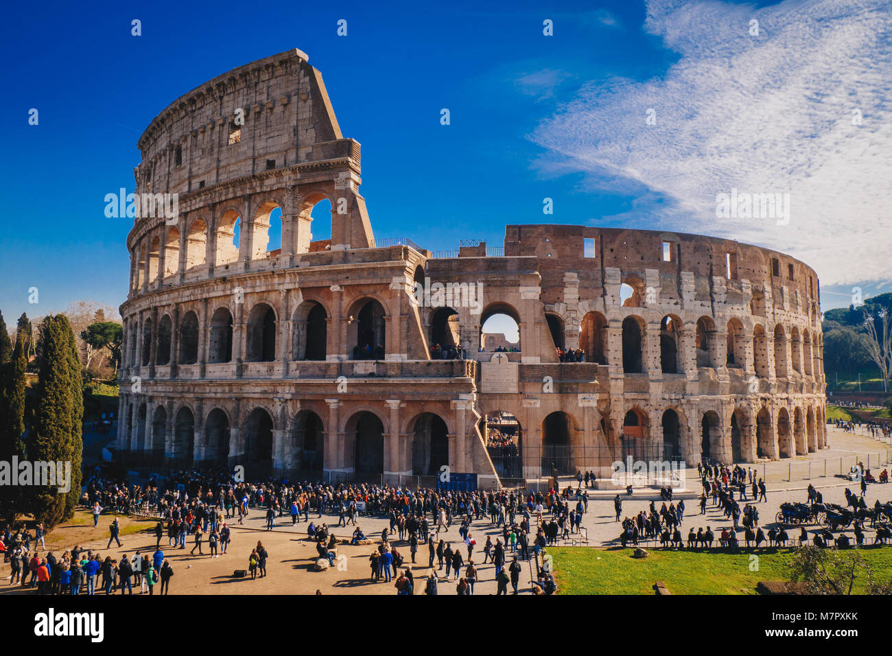 Le Colisée romain à Rome Banque D'Images