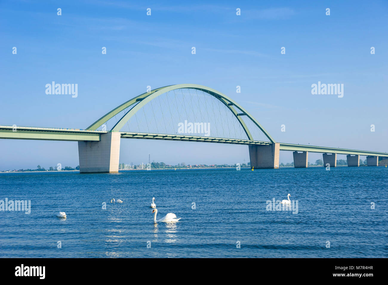 Pont de Fehmarnsund, mer Baltique, Schleswig Holstein, Allemagne, Europe Banque D'Images
