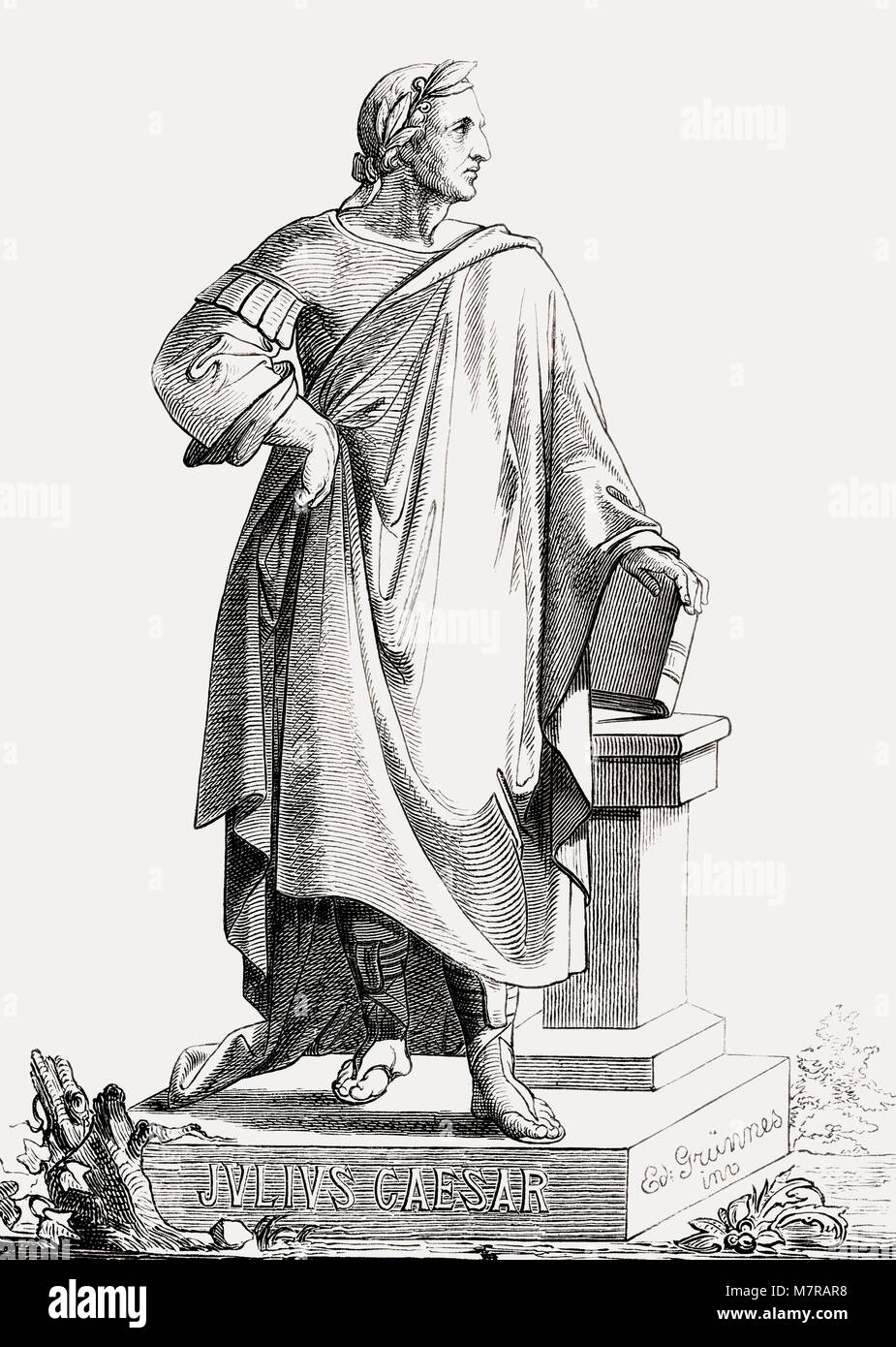 Gaius Julius Caesar, 100 - 44 avant J.-C., homme d'état Romain Banque D'Images