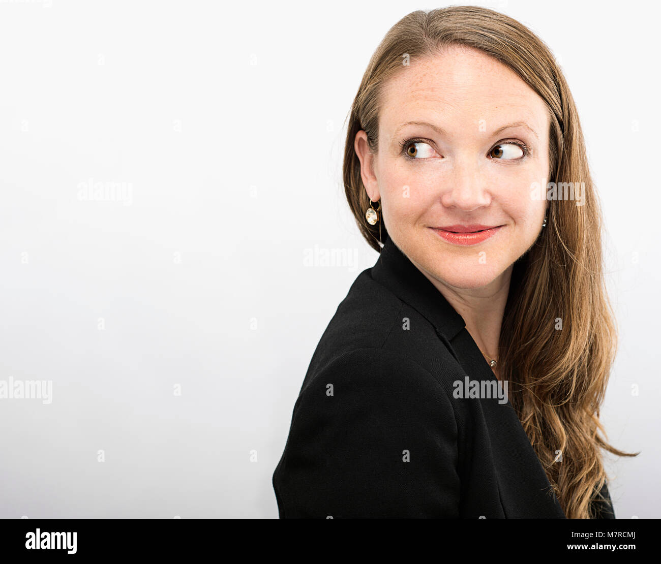 Portrait d'une femme. Banque D'Images