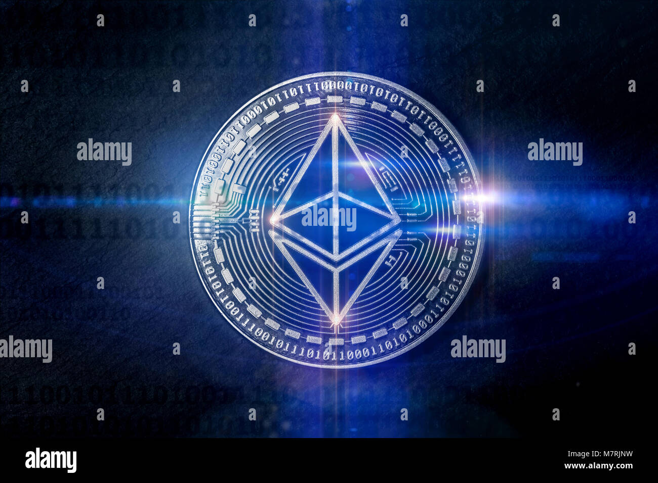 Feux de la composition numérique ethereum Banque D'Images