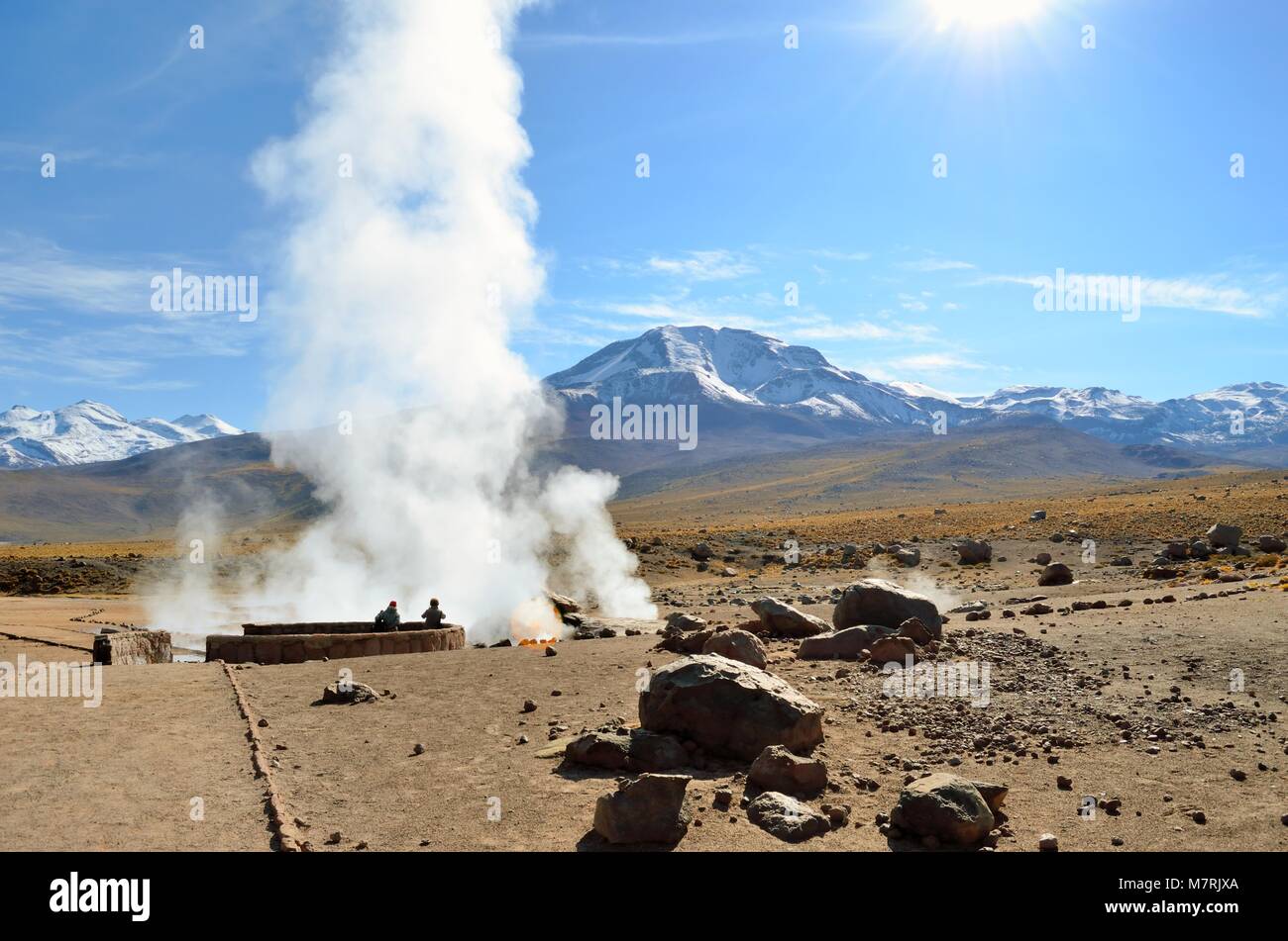 Tatio geysers, Atacama, Chili Banque D'Images
