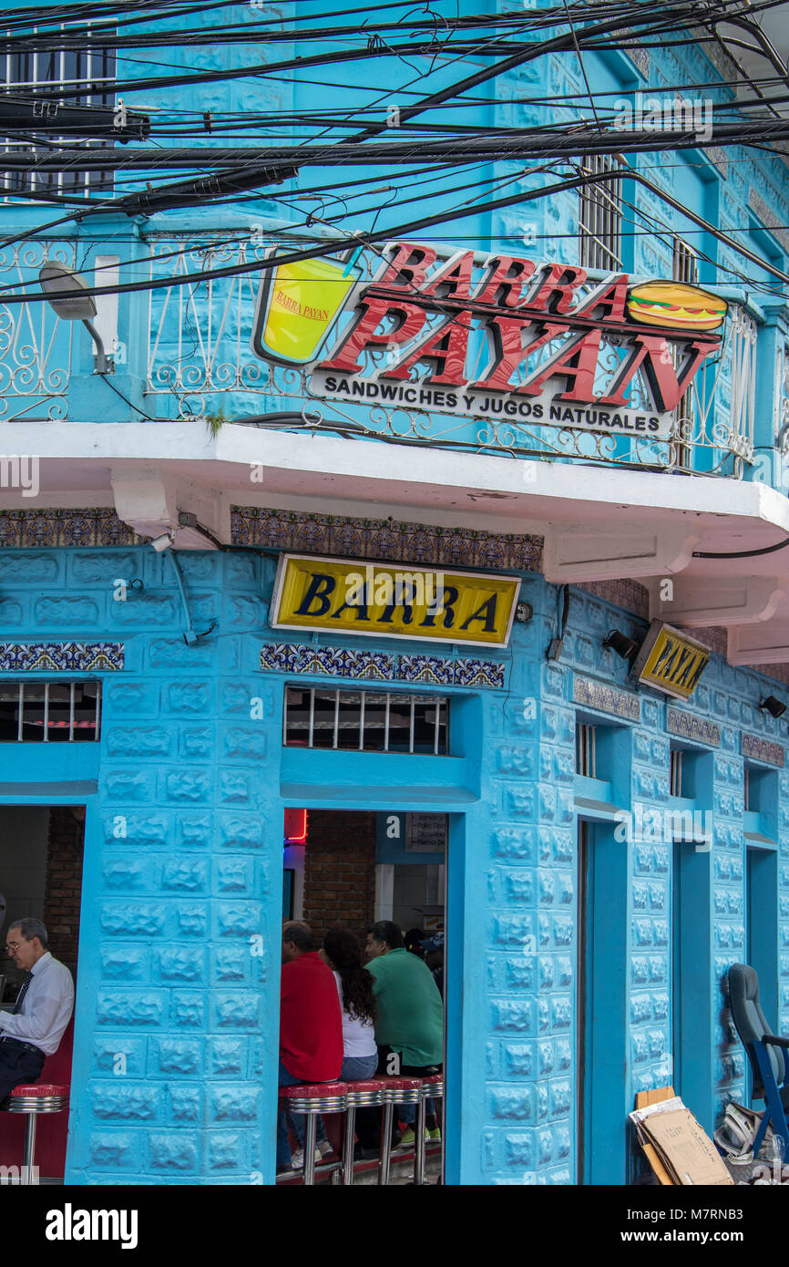 Barra Payan sandwich shop, Santo Domingo, République Domnican Banque D'Images