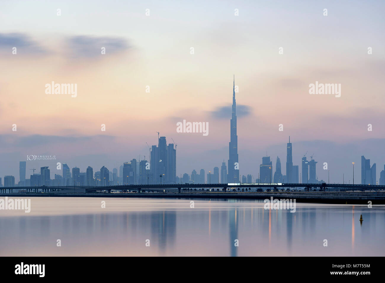 Vue panoramique du centre-ville de Dubaï Banque D'Images