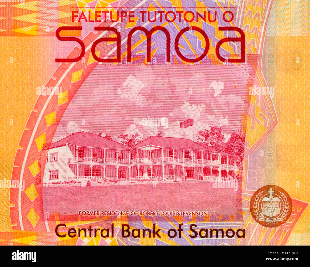 5 5 Samoa Tala Bank Note Banque D'Images