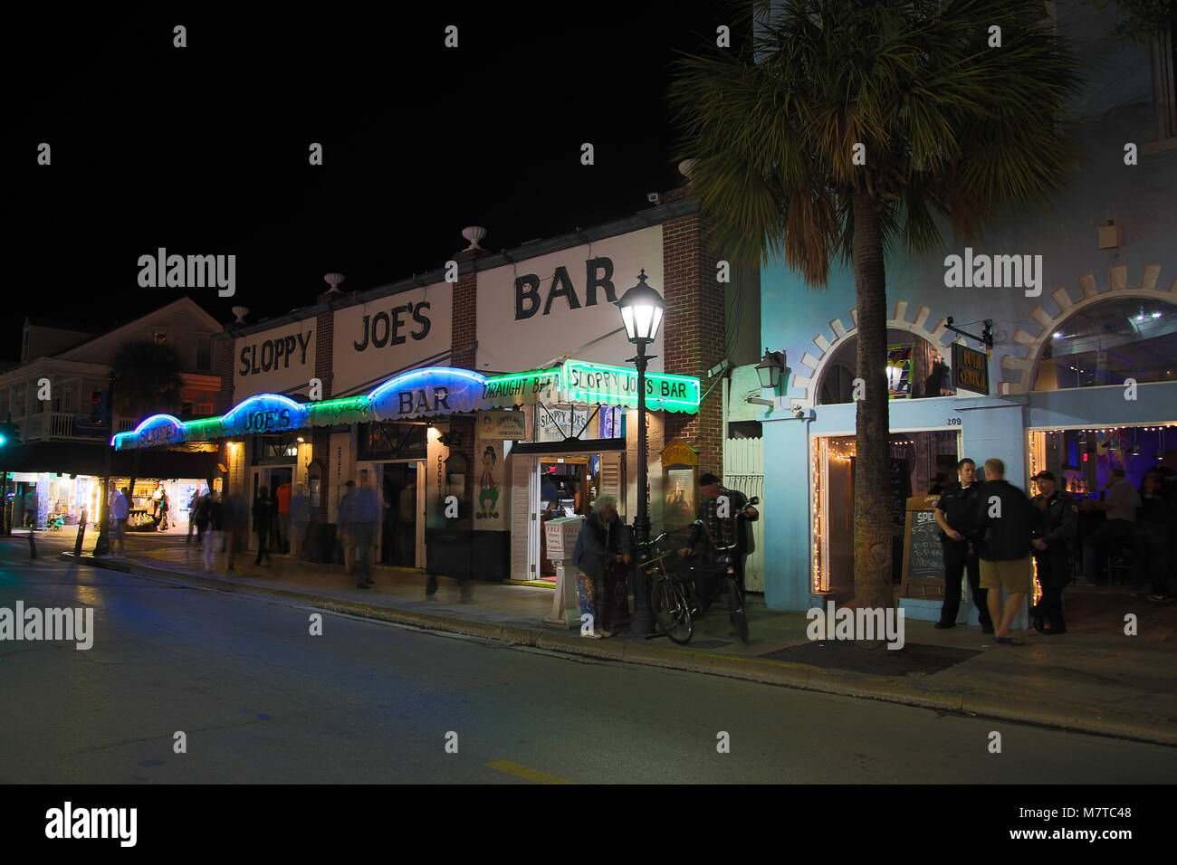 Key West de la vie nocturne et des bars... Banque D'Images