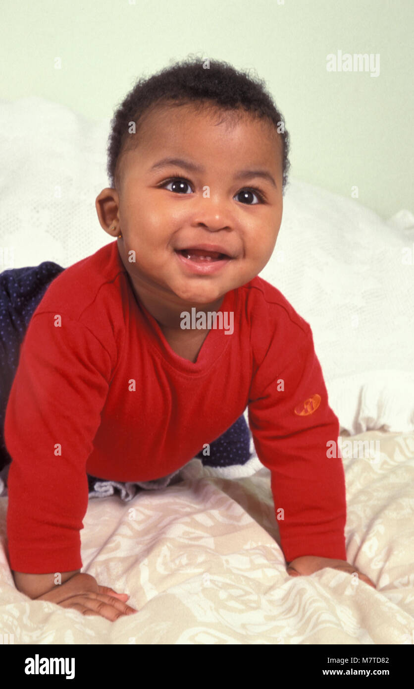 Multicultural portrait baby boy Banque D'Images