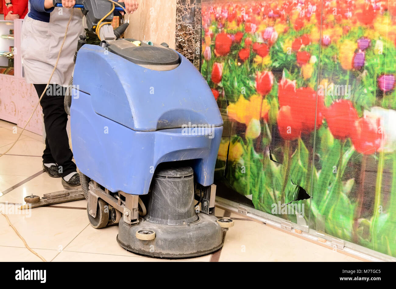 Cleaning machine. Banque D'Images