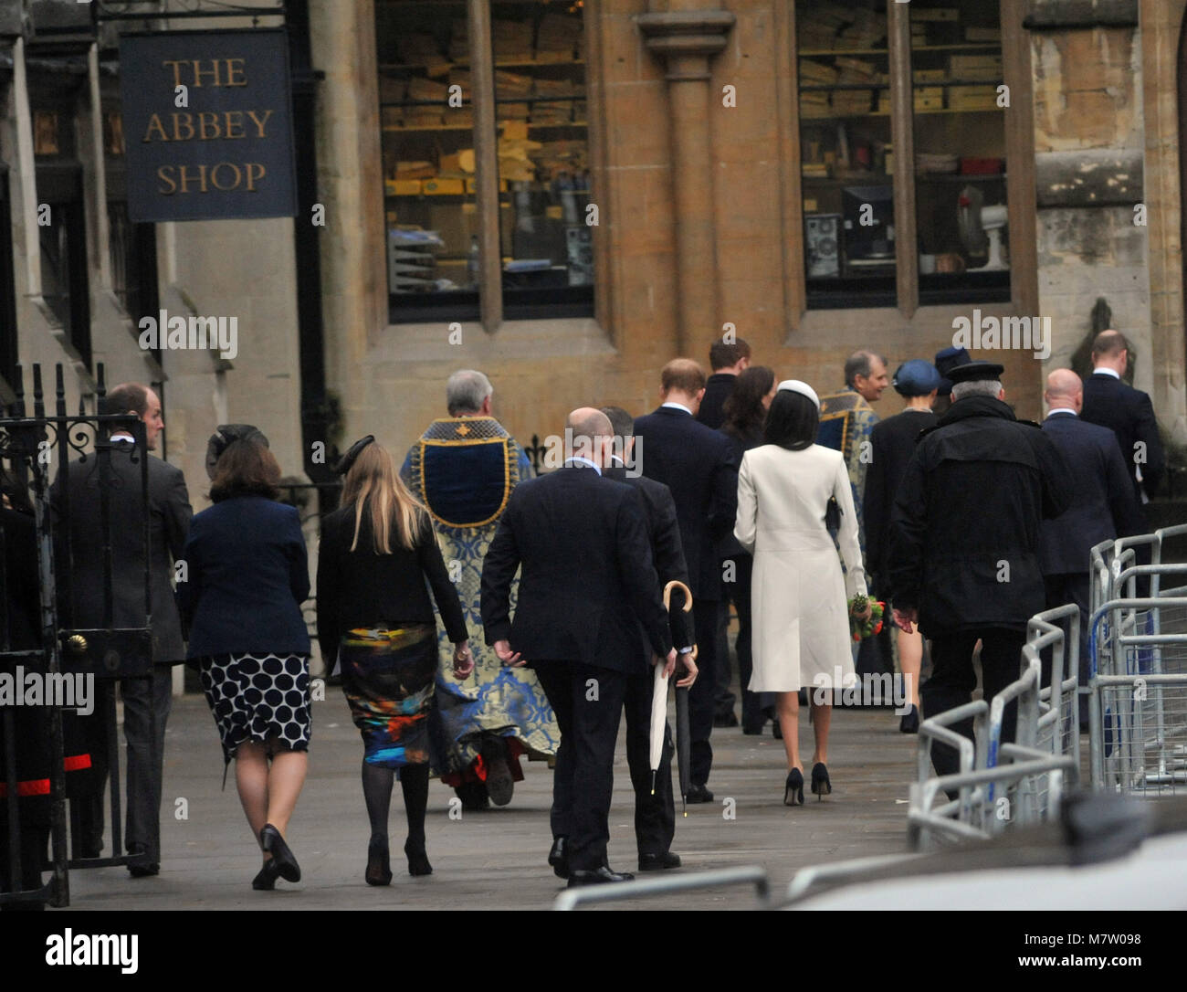 Londres, Royaume-Uni, 12 mars 2018 à l'abbaye de Westminster Royals quitter après le Jour du Commonwealth. Credit : JOHNNY ARMSTEAD/Alamy Live News Banque D'Images