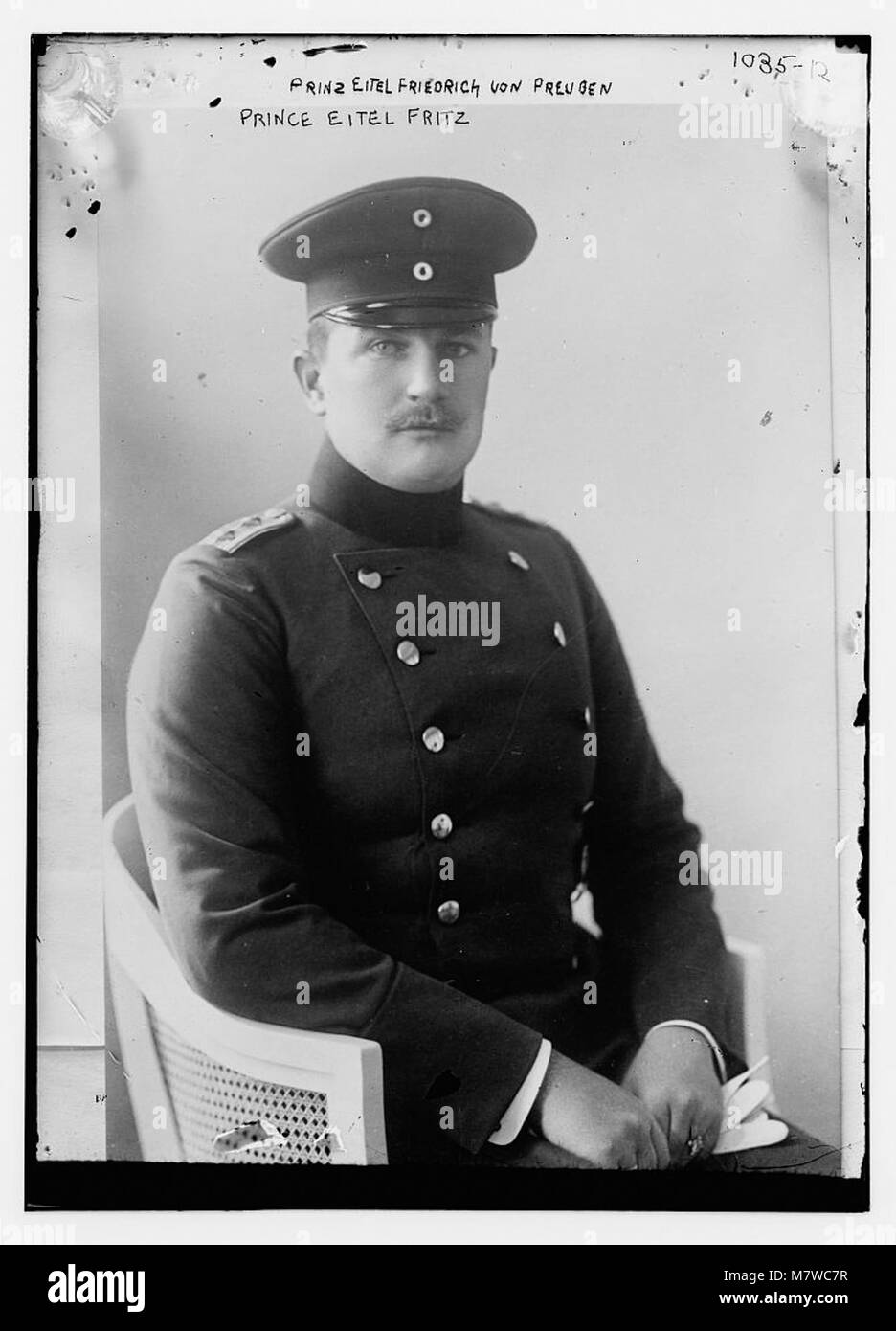 Portrait du prince Eitel Friedrich von Prussia, membre de la famille royale allemande. Banque D'Images