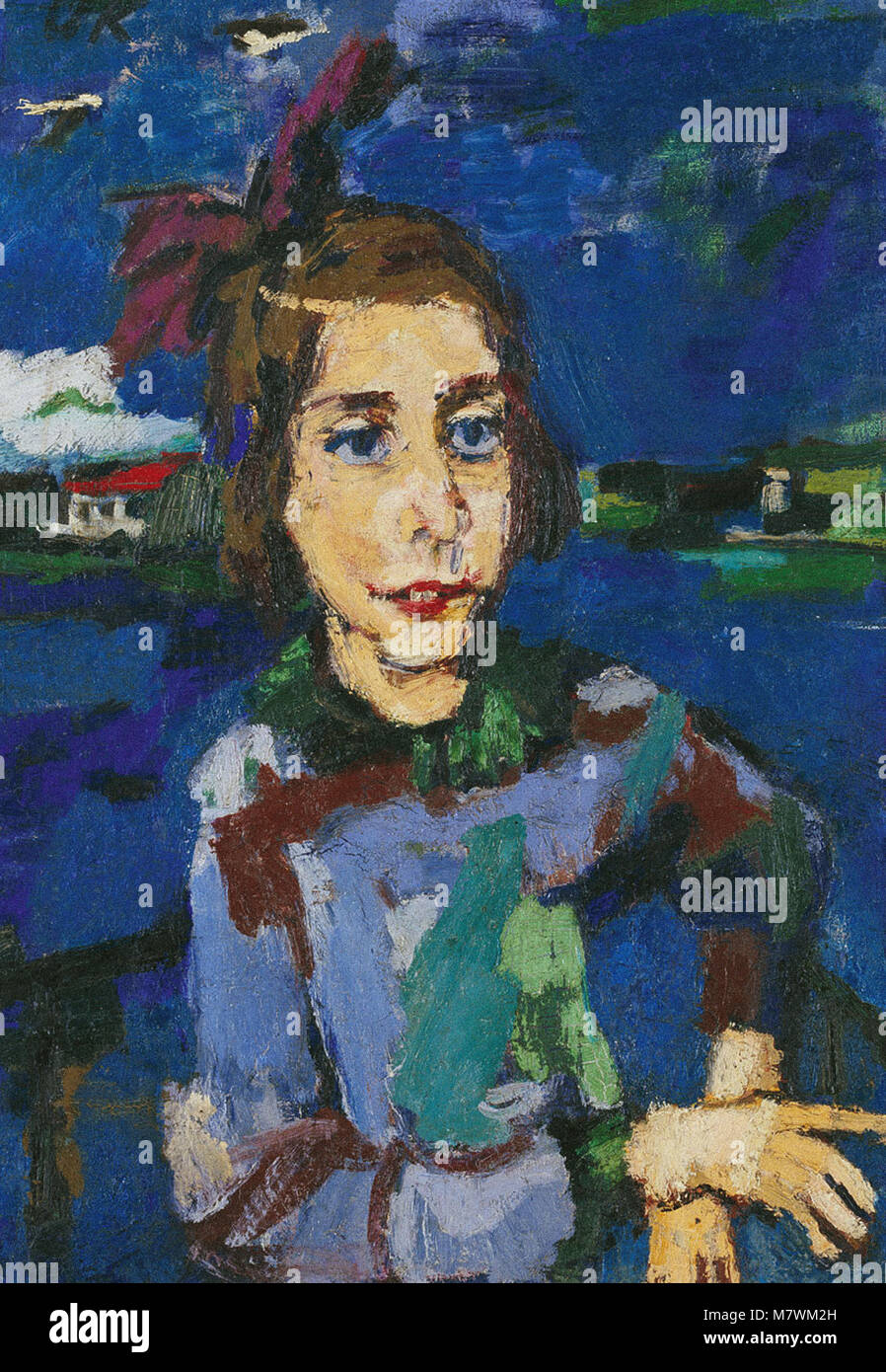 Oskar Kokoschka - Portrait de Gitta Wallerstein Banque D'Images