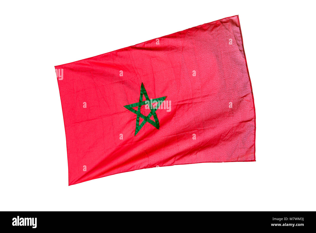 Drapeau Rouge Avec Une étoile Verte Le drapeau rouge avec une etoile verte Banque d'images détourées - Alamy