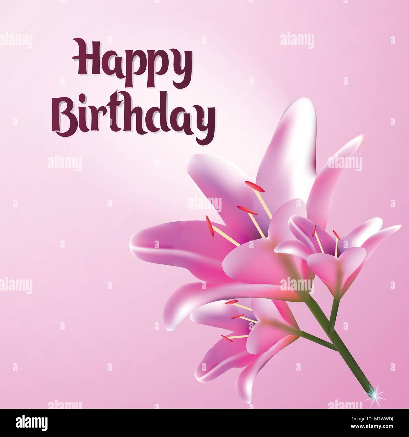 Joyeux Anniversaire Carte De Voeux Illustration Vectorielle Carte Postale Avec Fleur De La Lys E Card Tons Rose Pastel Image Vectorielle Stock Alamy Joyeux Anniversaire Carte De Voeux Illustration Vectorielle Carte Postale Avec Fleur De La Lys E Card Tons Rose Pastel Image Vectorielle Stock Alamy