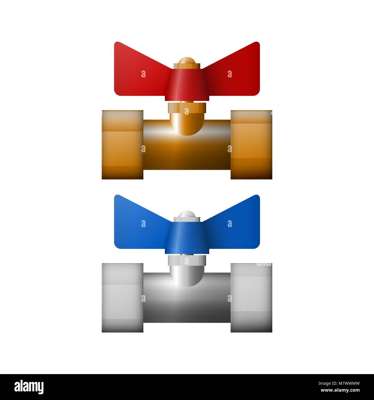 Vanne de régulation l'illustration vectorielle. L'équipement pour réfrigérant. Illustration de Vecteur