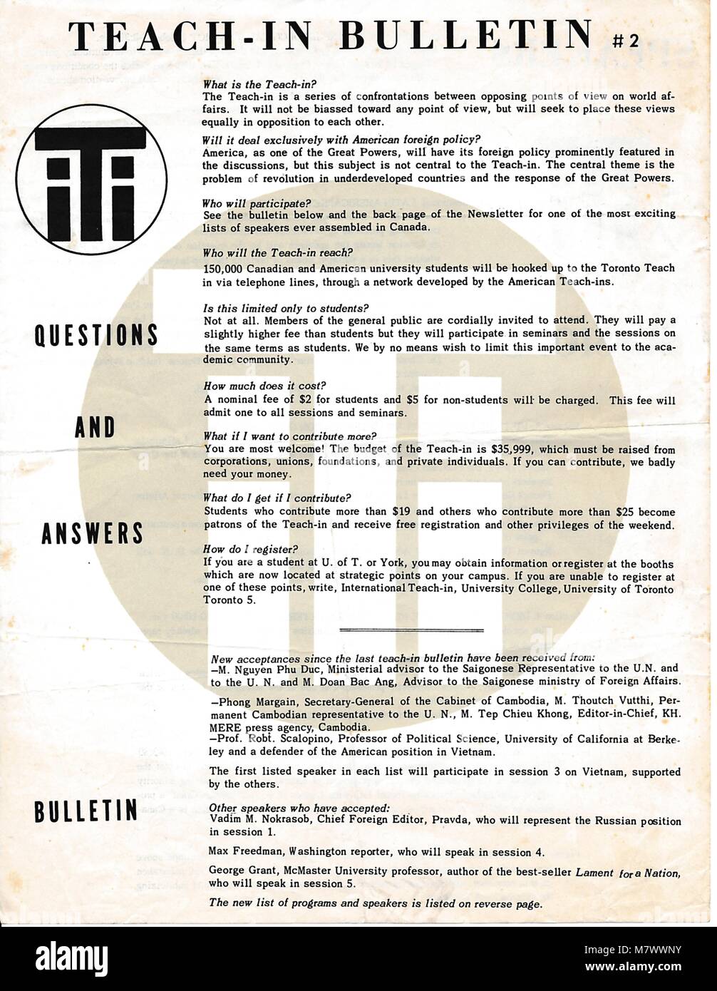 Dépliants, 1970. () Banque D'Images