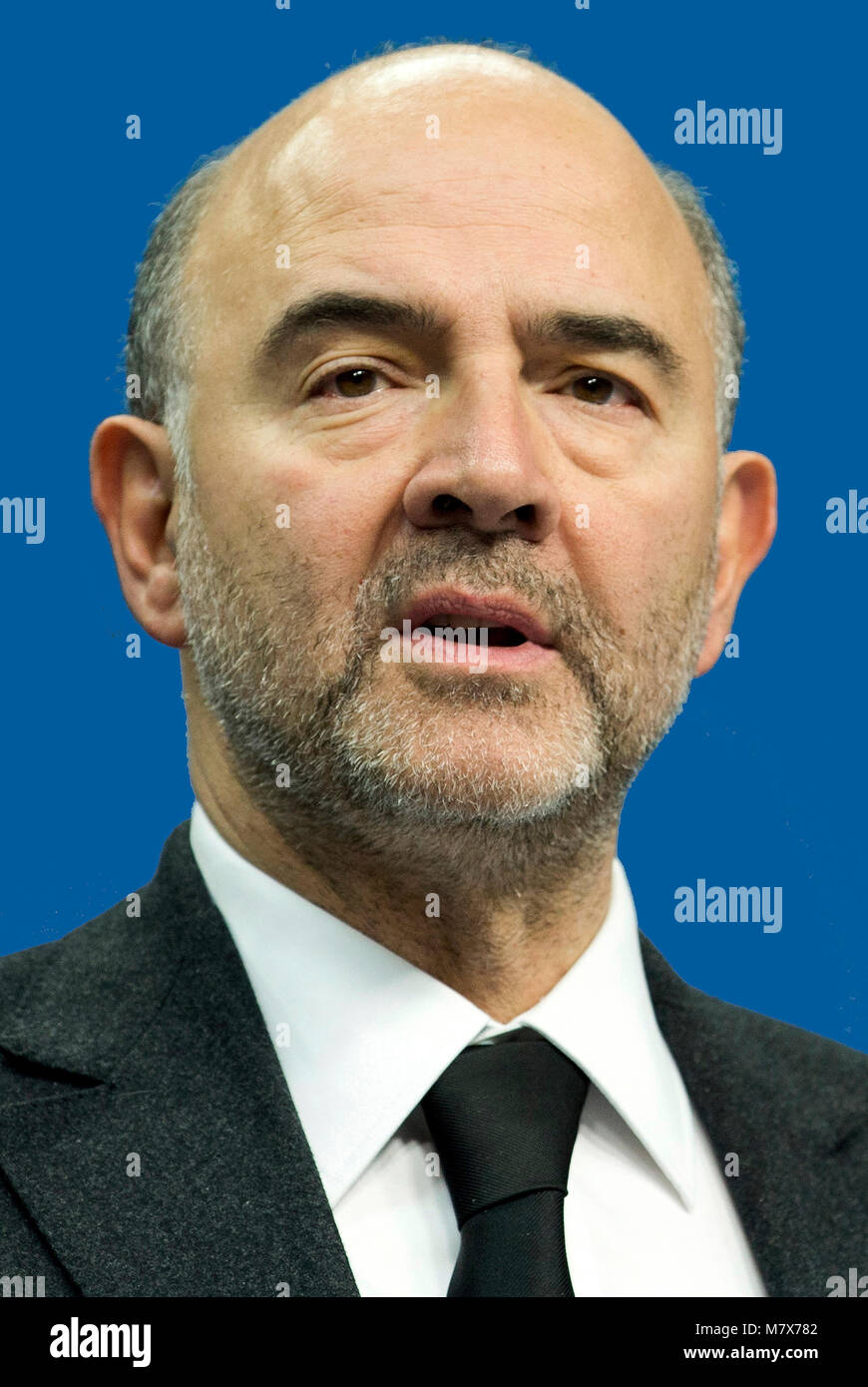 Pierre Moscovici - *18.09.1957 : homme politique français, membre du parti socialiste, Commissaire européen aux affaires économiques et financières, fiscalité et Custo Banque D'Images